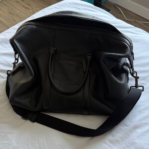 Coach Dark Leather Duffel Bag
